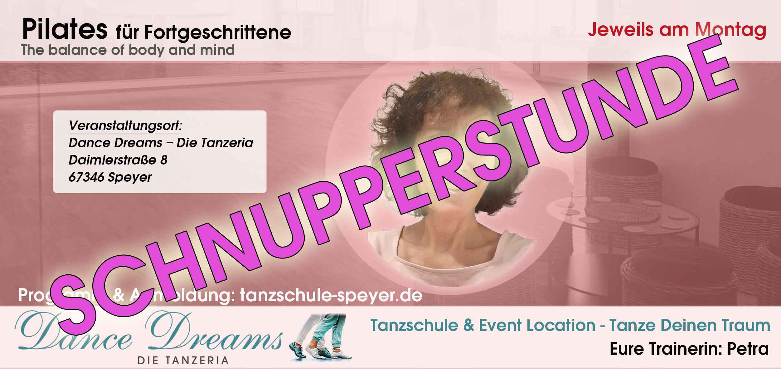 Schnupperstunde Pilates Fortgeschrittenenkurs